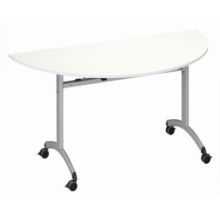 Table rabattable demi-rond L 140 cm Practika